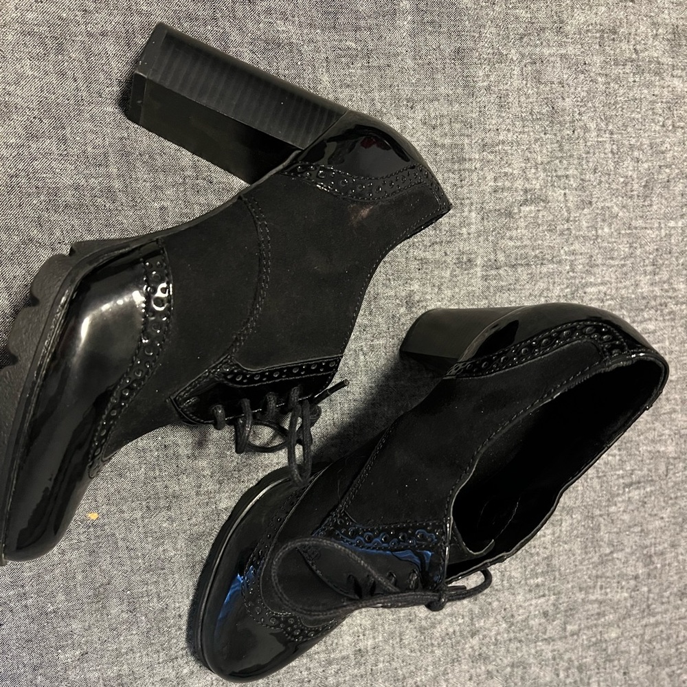 Black Xappeal lace up heel